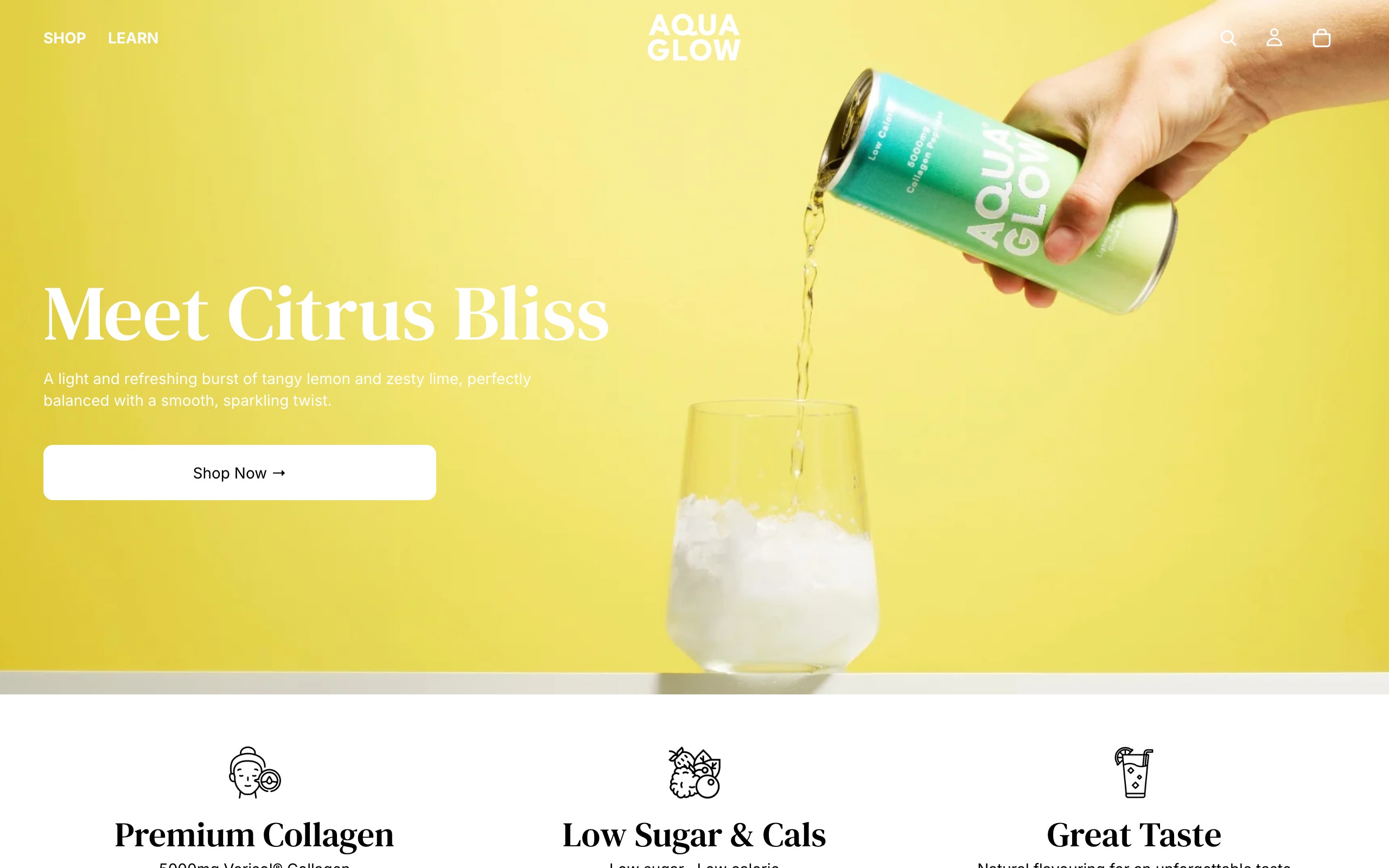 Aqua Glow website